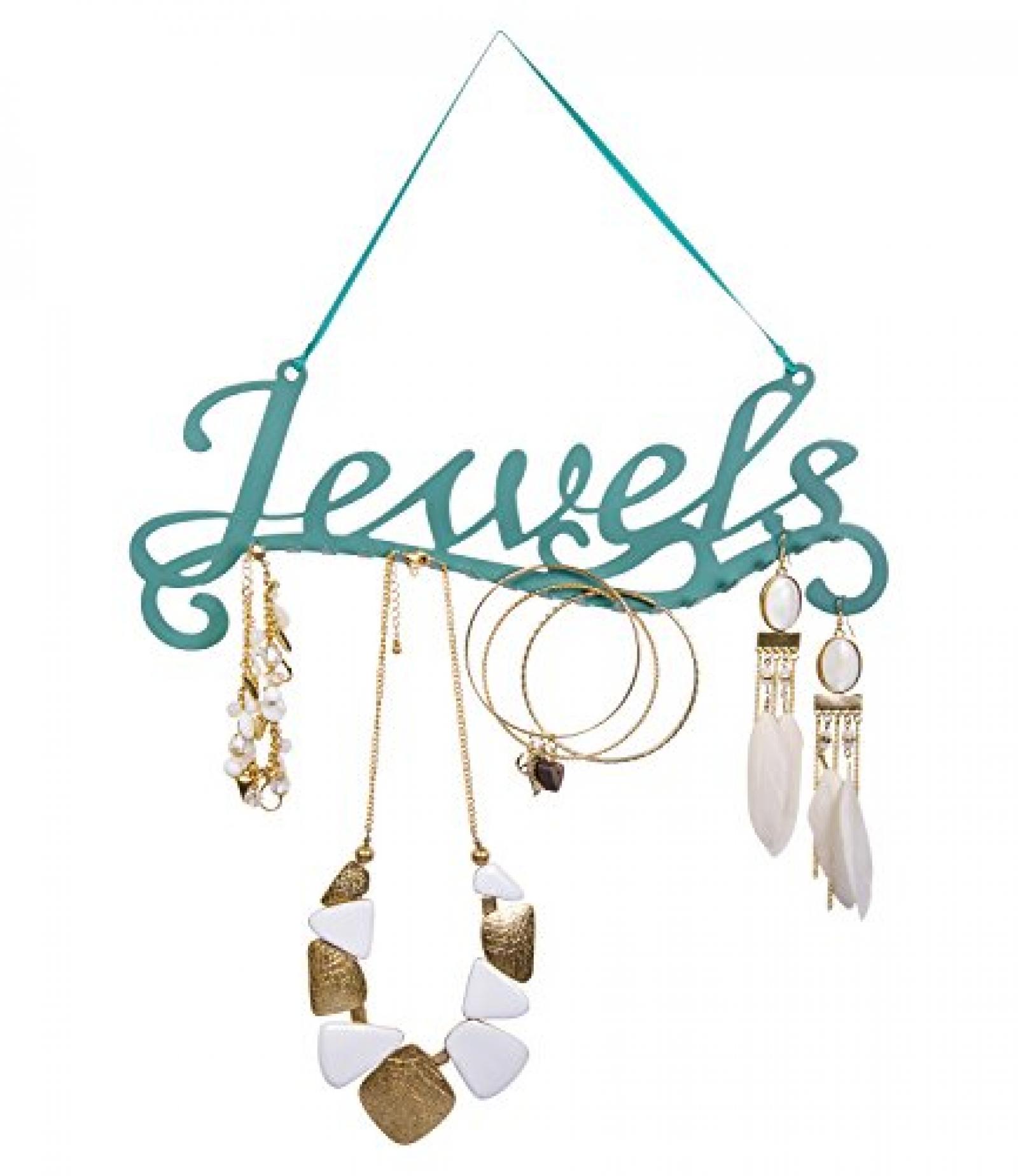 SIX aufhängbarer Schmuckhalter "Jewels" aus türkisem Metall (244-139) 